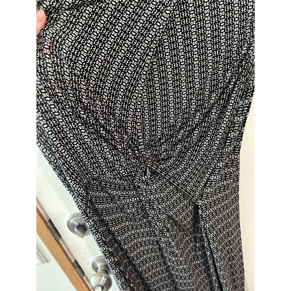 Cabi Twist Back Black And White Midi Dress Size Small - Picture 5 of 9